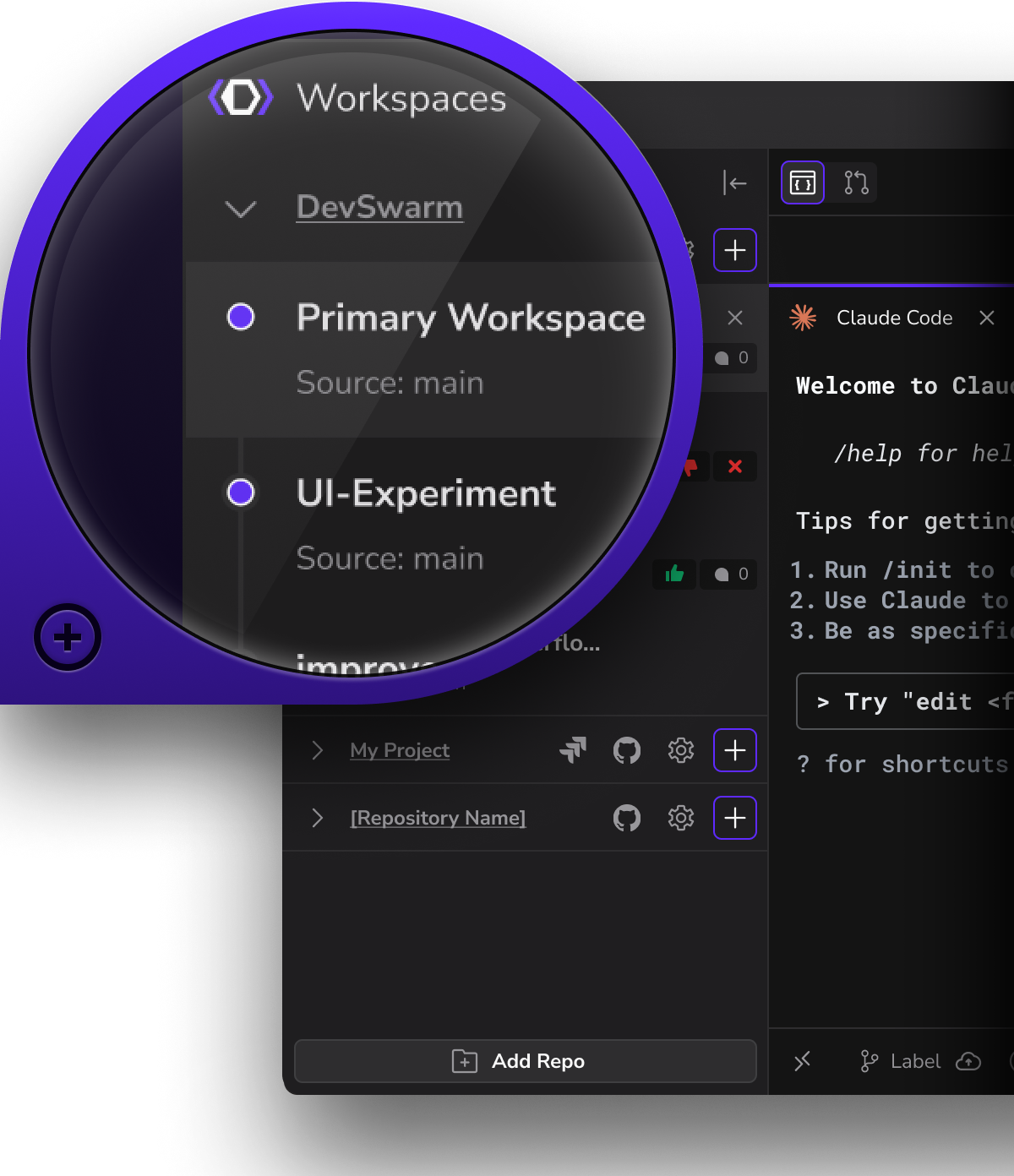 Parallel AI coding across DevSwarm workspaces